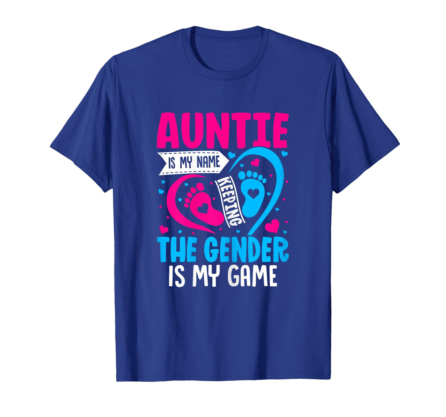 Gender Reveal Art Idea for a Keeper of the Gender Aunt T-Shirt