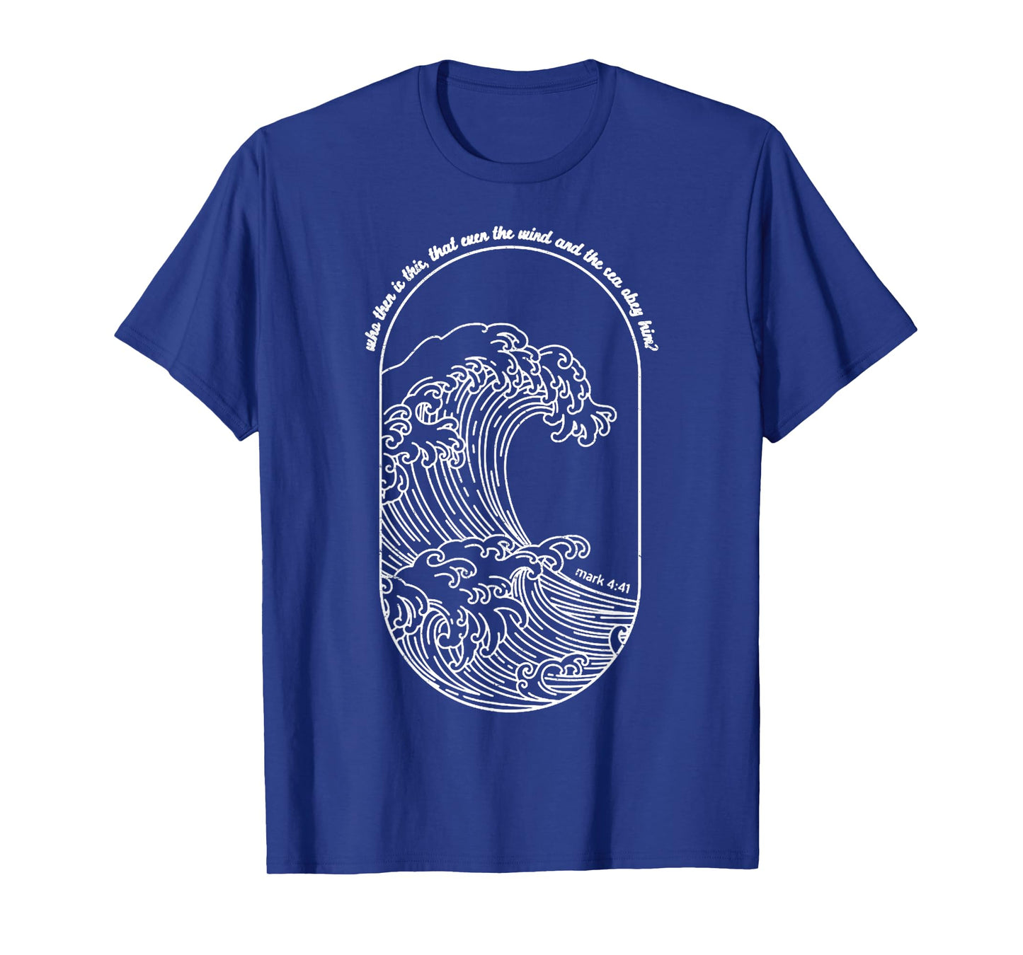 Vintage Wind and Waves Obey Christian Jesus Japanese Wave T-Shirt