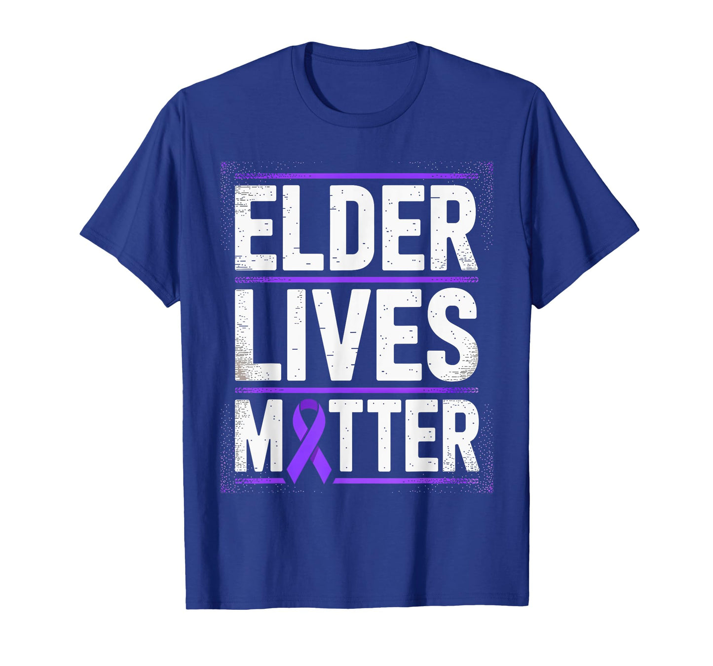 Elder Lives Matter World Elder Abuse Awareness Month Ribbon T-Shirt