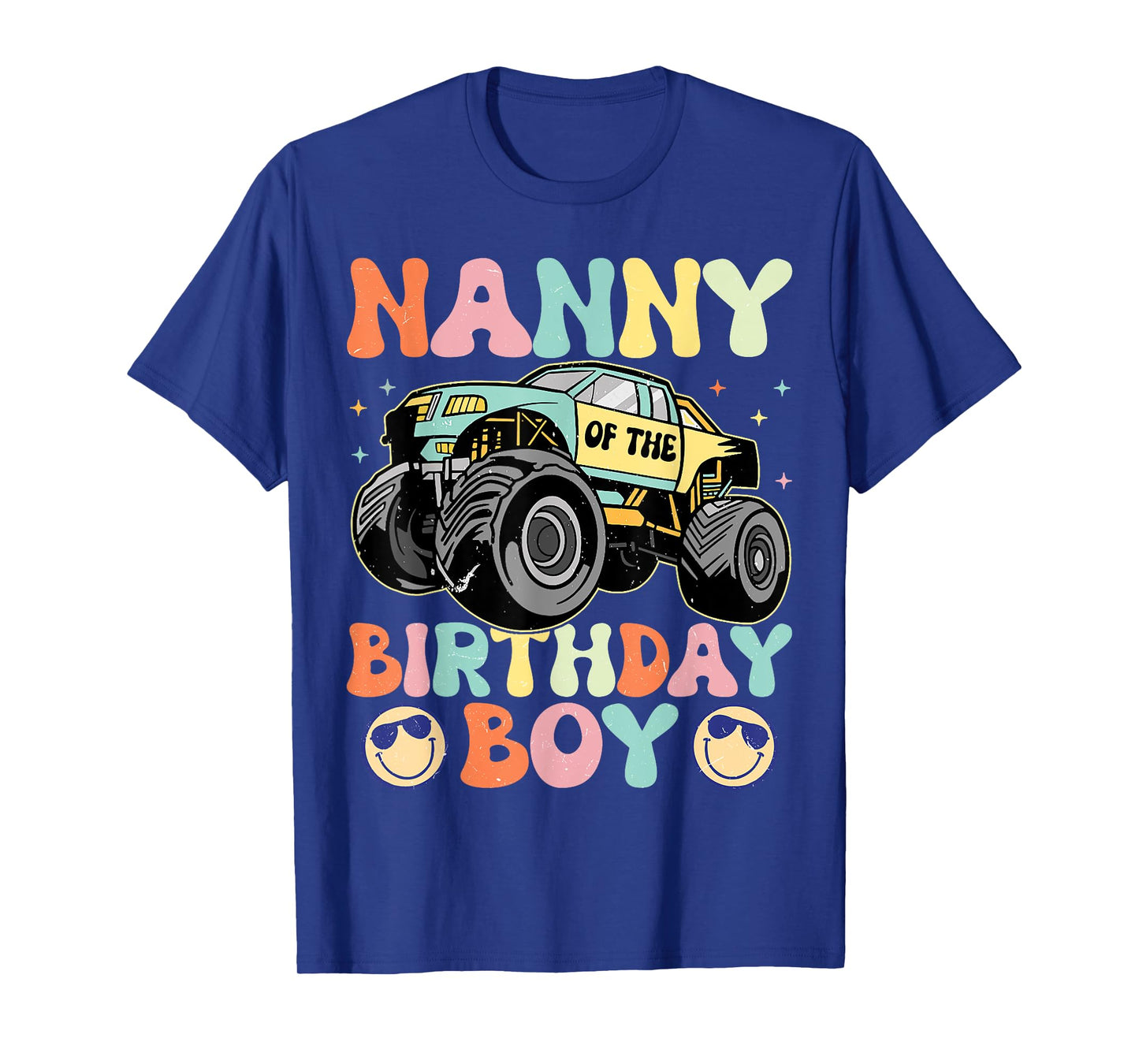 Monster Truck Nanny Of The Birthday Boy Matching Family T-Shirt