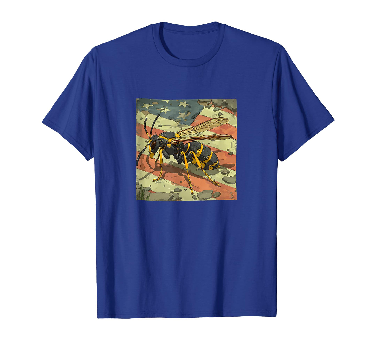 Wasp America Flag Graphic T-Shirt