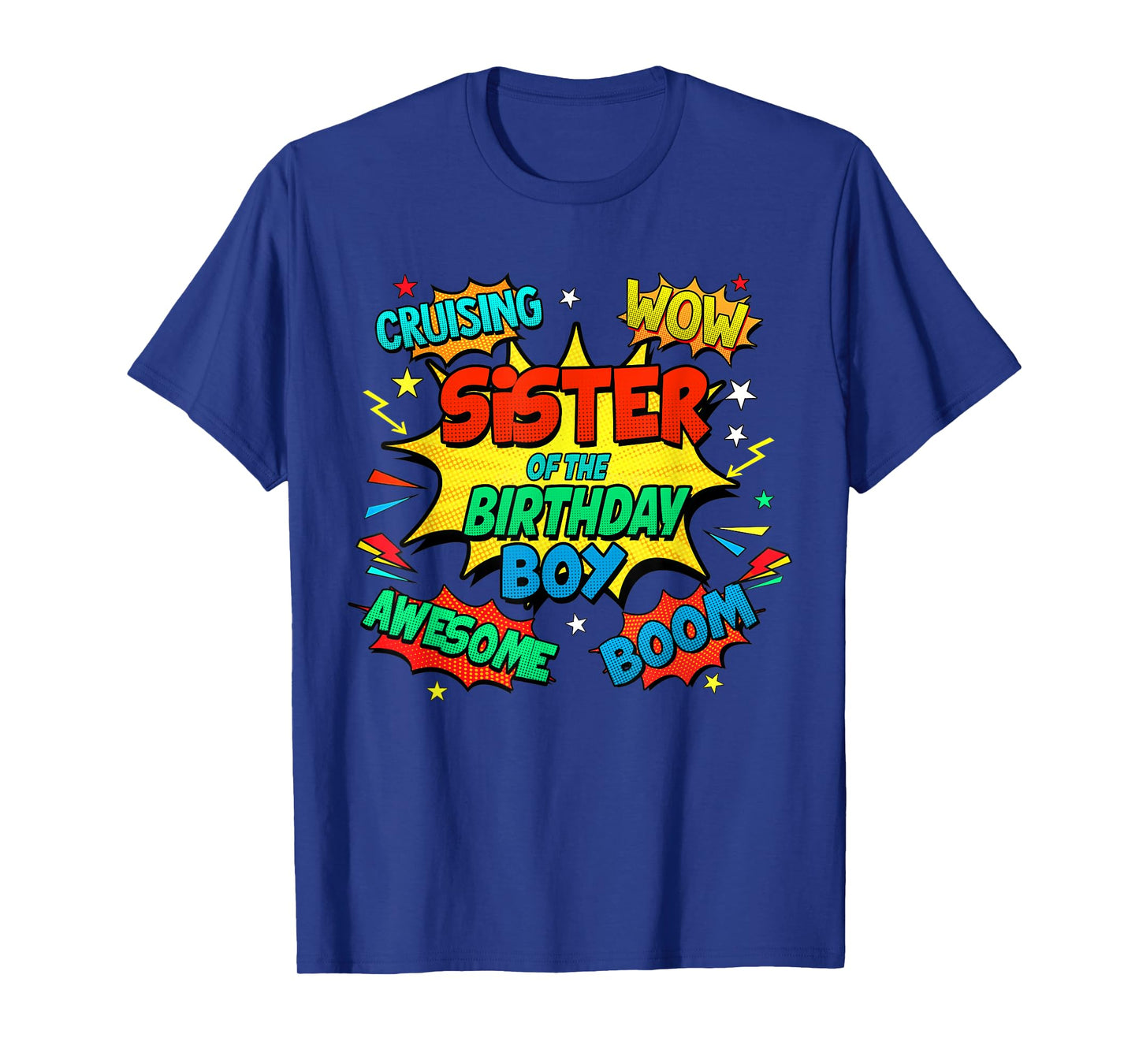 Aunt of The Birthday Boy Shirt Mother Superhero Comic Party T-Shirt