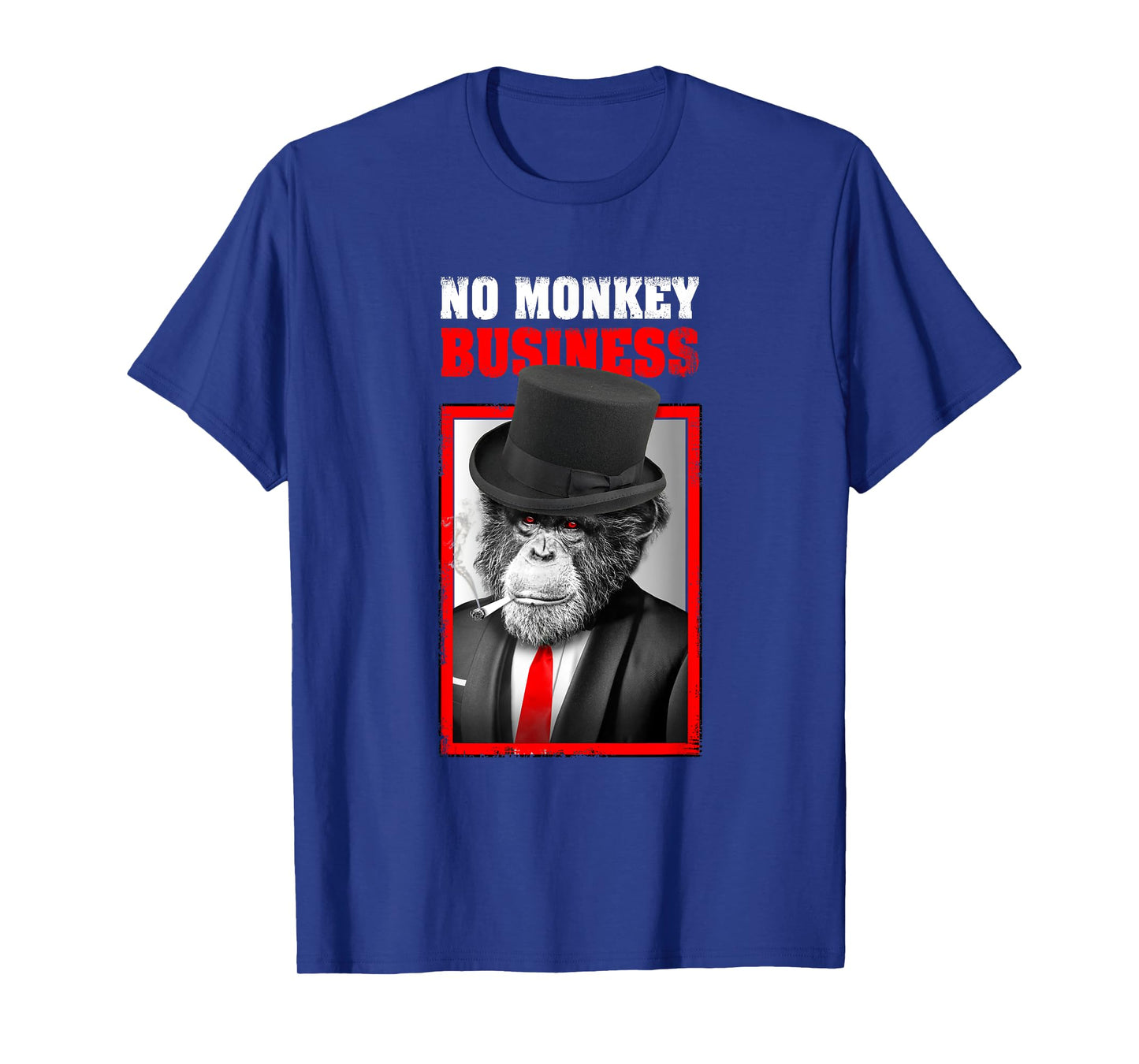 Gangster No Monkey Business Money Funny T-Shirt
