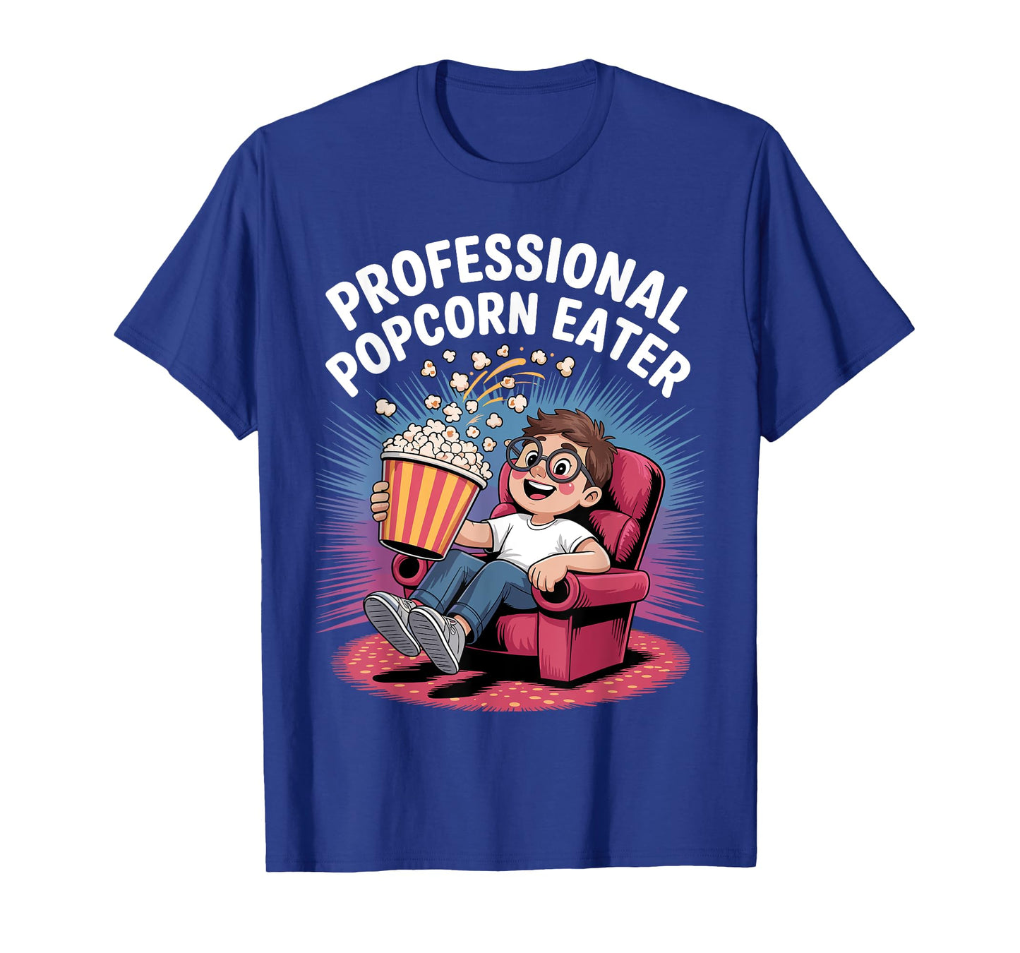 Funny Popcorn Themed for Men Women Adults Kids Popcorn Lover T-Shirt