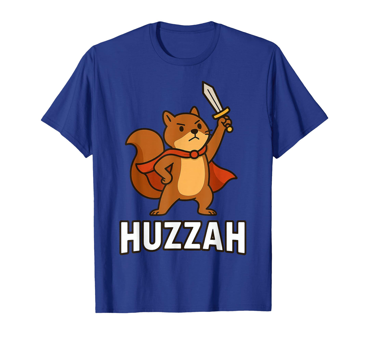 Squirrel Huzzah Knight Funny Sword Gifts for Men Women Kid T-Shirt