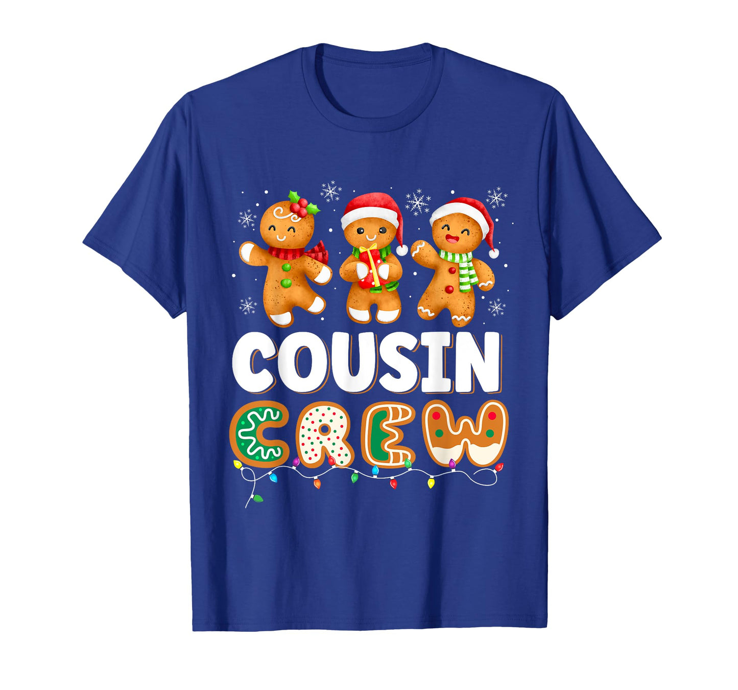 Cousin Crew Christmas Pajama Shirt Gingerbread Man T-Shirt