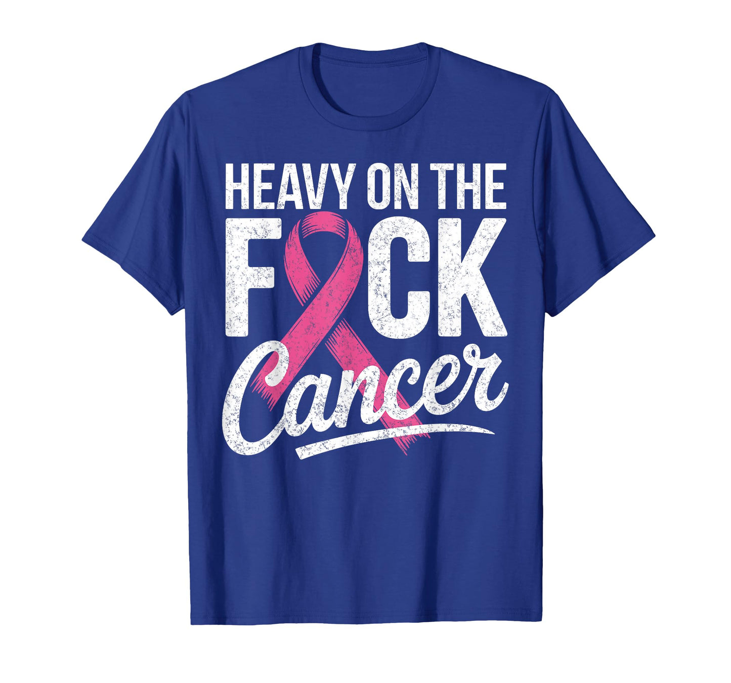 Heavy On The Fuck Breast Cancer Awareness Survivor Fighter T-Shirt