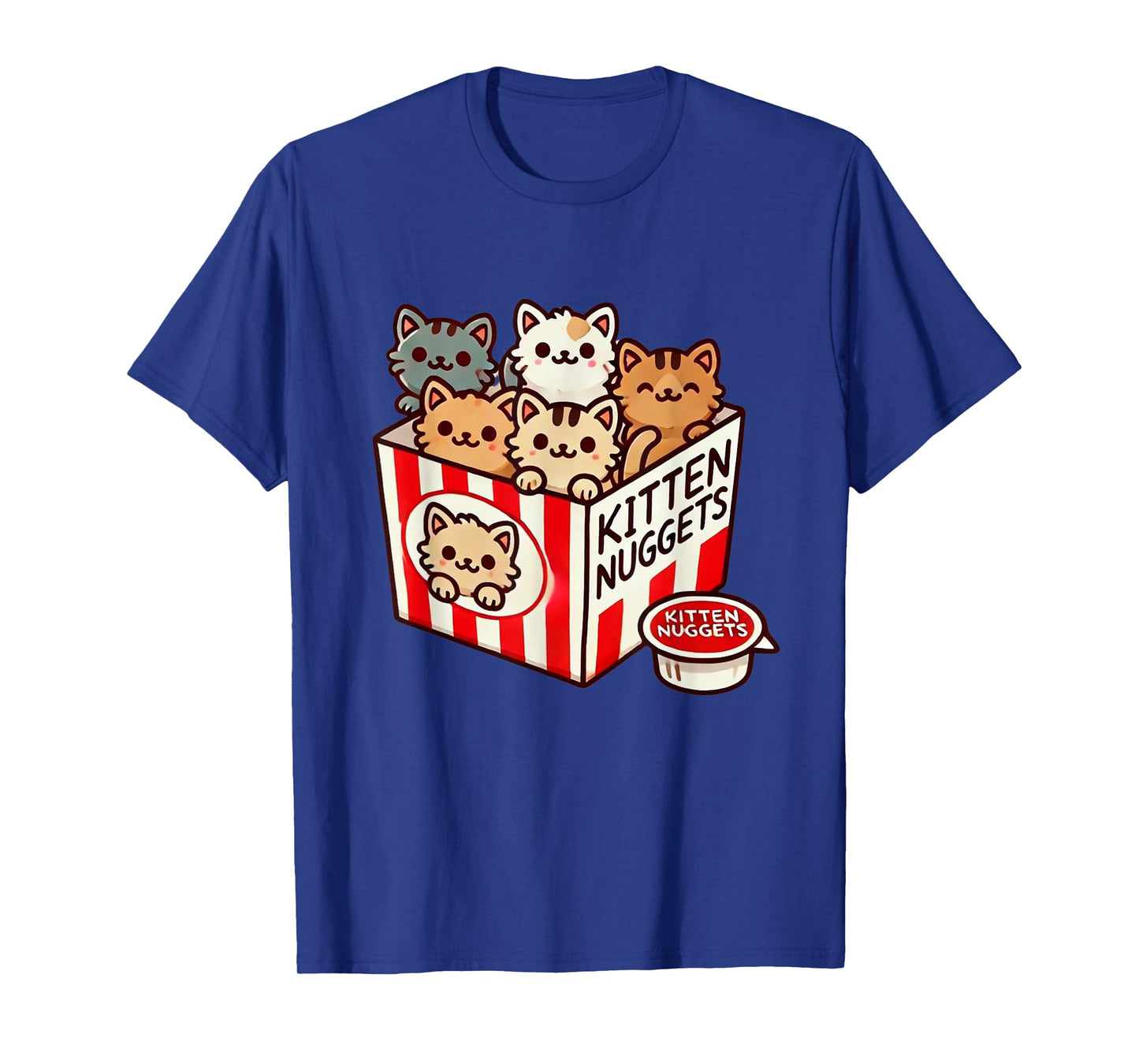 Kitten Nuggets Funny Cute Food Pun Cat Lover Chicken Nuggets Men Women Girls Kids T-Shirt