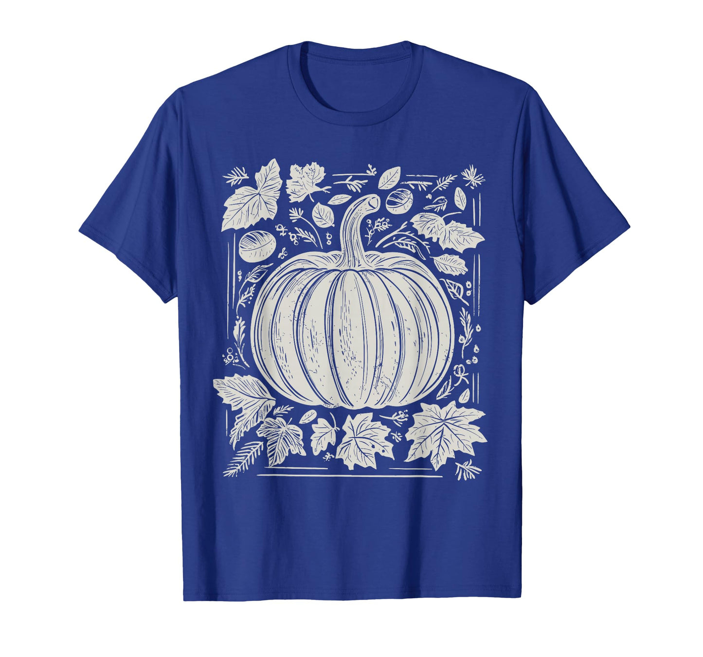 Wildflower Pumpkin Season Autumn Fall Leaves Thanksgiving T-Shirt