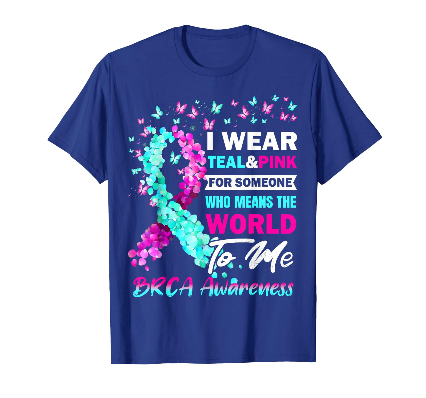 BRCA Awareness Breast and Ovarian Cancer Support T-Shirt