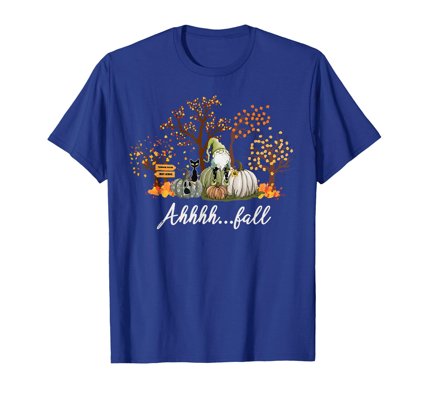 Ahhh... Fall Gnome Pumpkin Season Autumn Leaves Thanksgiving T-Shirt