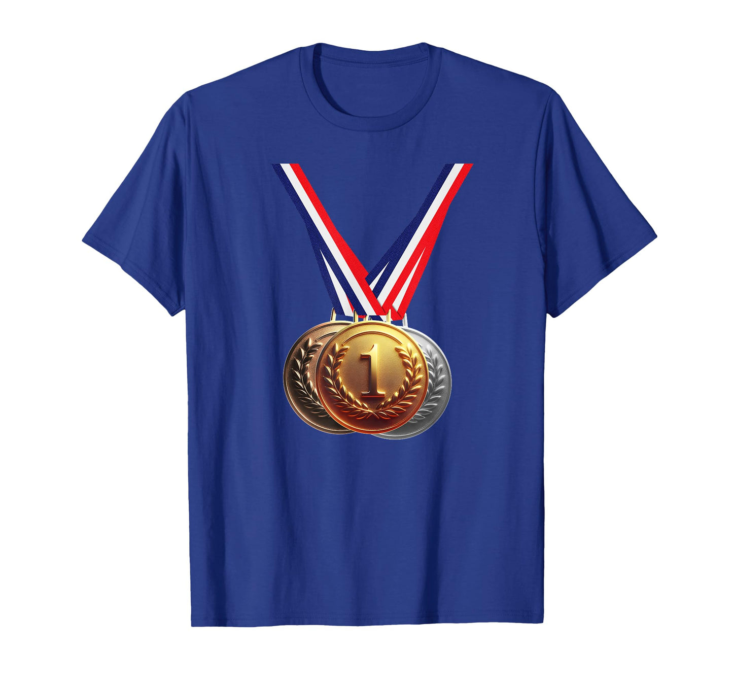 Golden Medal Medals for Winners School Team and Champions T-Shirt