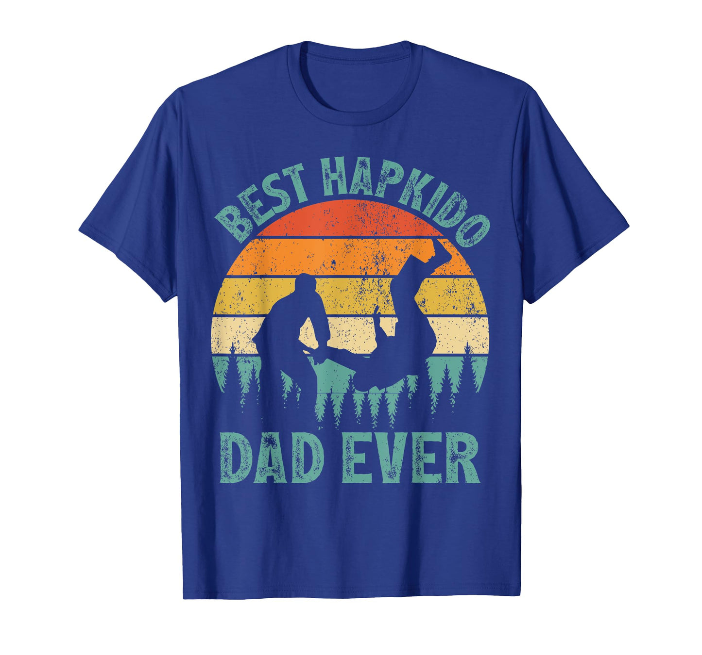 Mens Funny Vintage Best Hapkido Dad Ever Father's Day T-Shirt