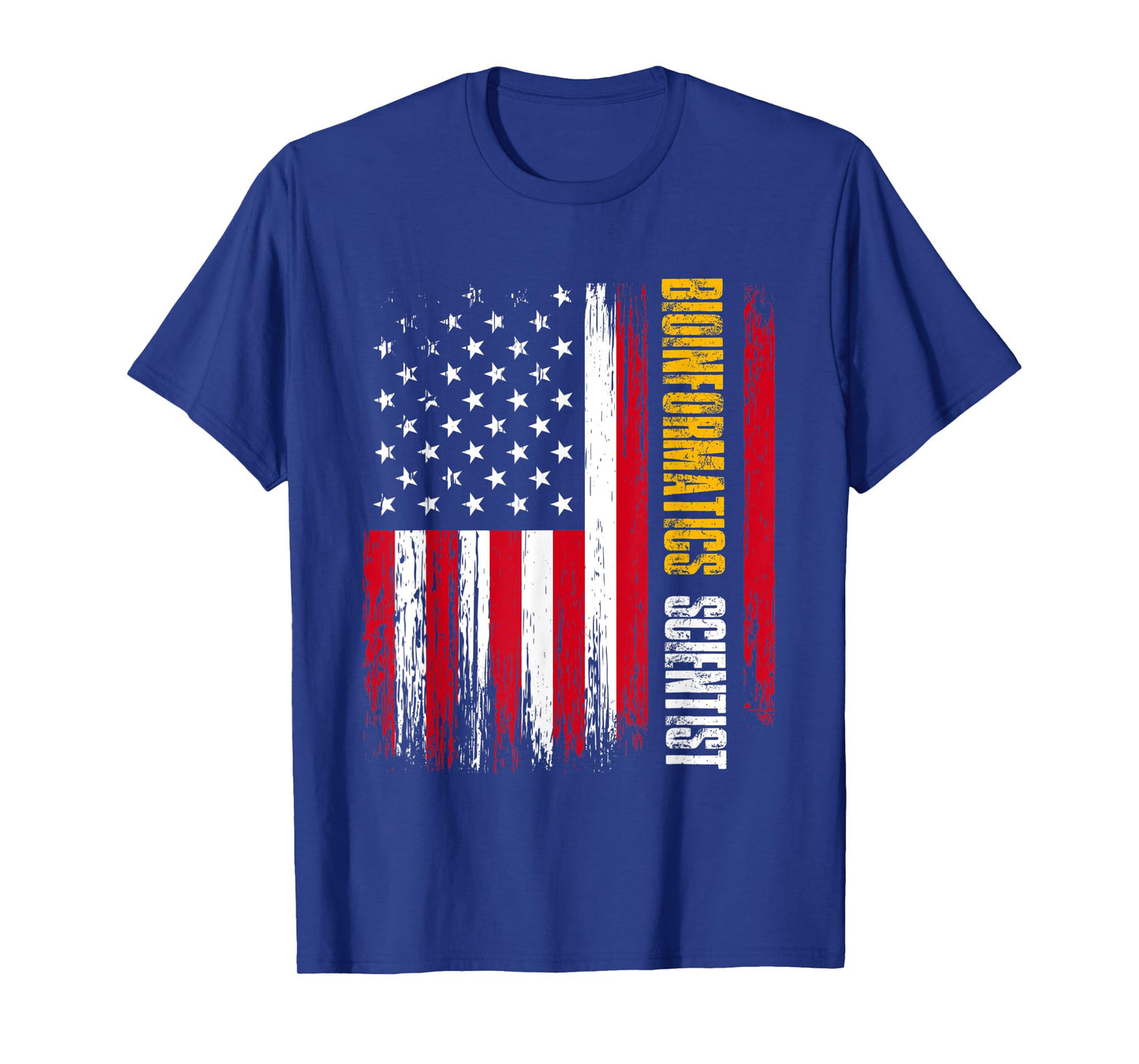 Bioinformatics Scientist USA Flag | Biology | Bioinformatics Women Men T-Shirt