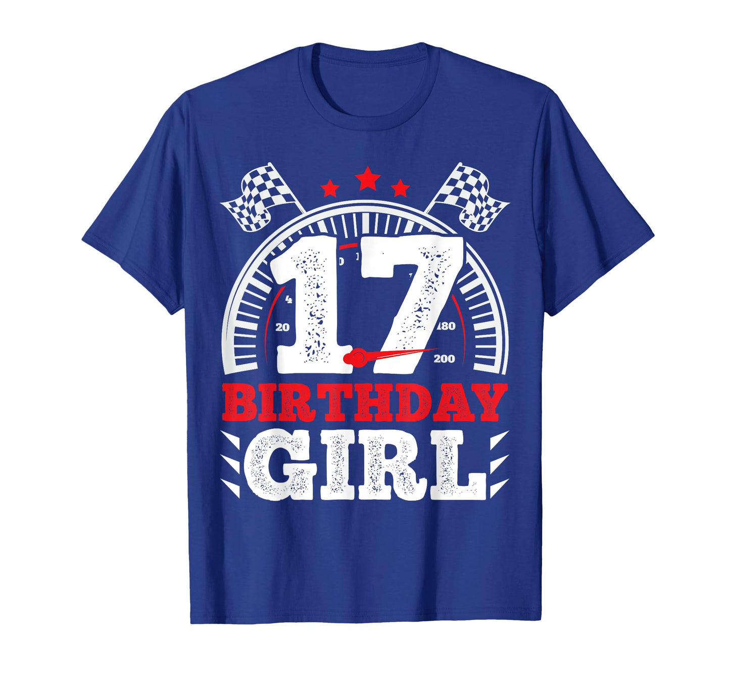 Race Car 17 Birthday Girl Racing Car Driver 17th Birthday T-Shirt