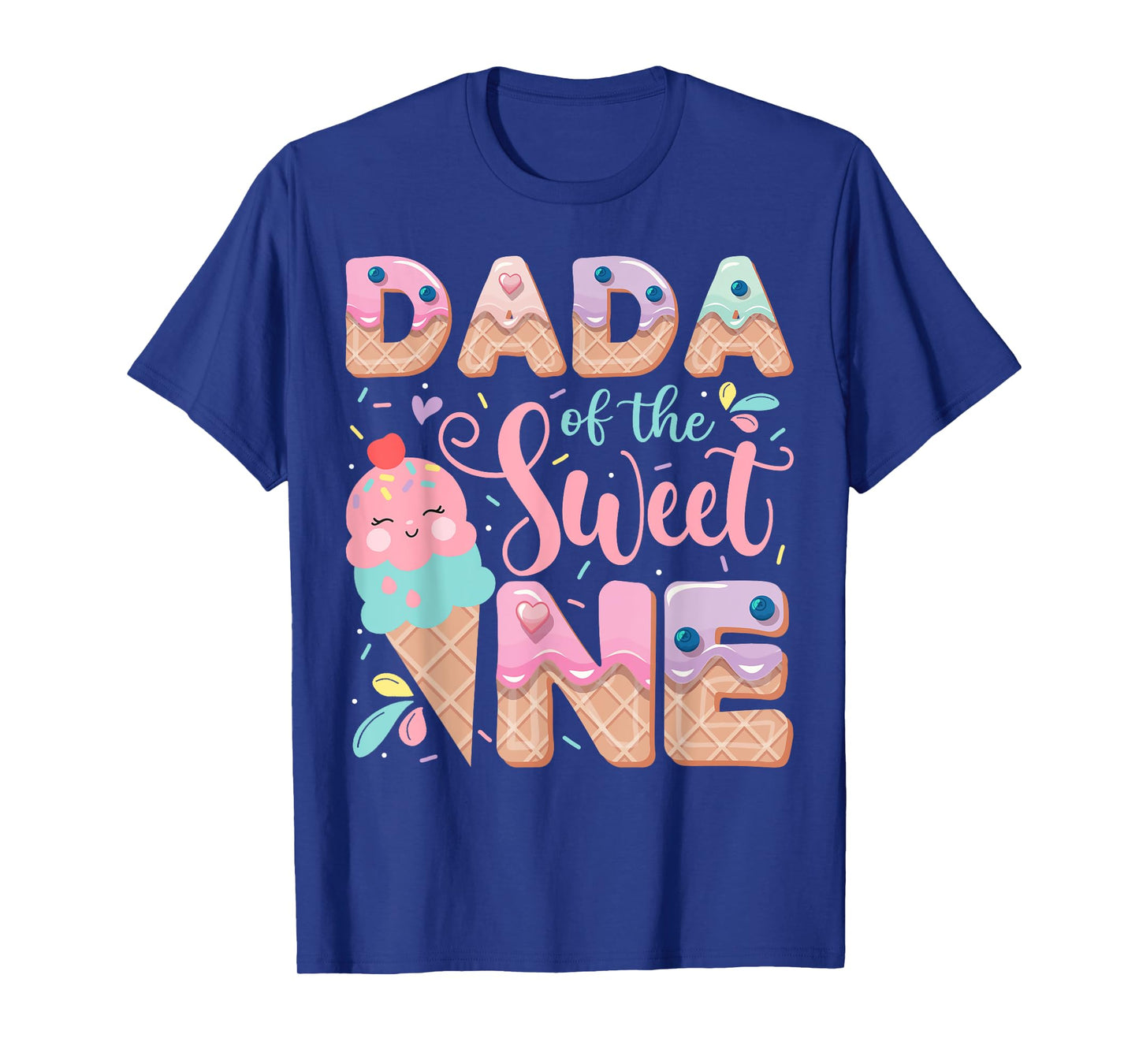Dada Of The Sweet One Ice Cream 1St Birthday Party T-Shirt