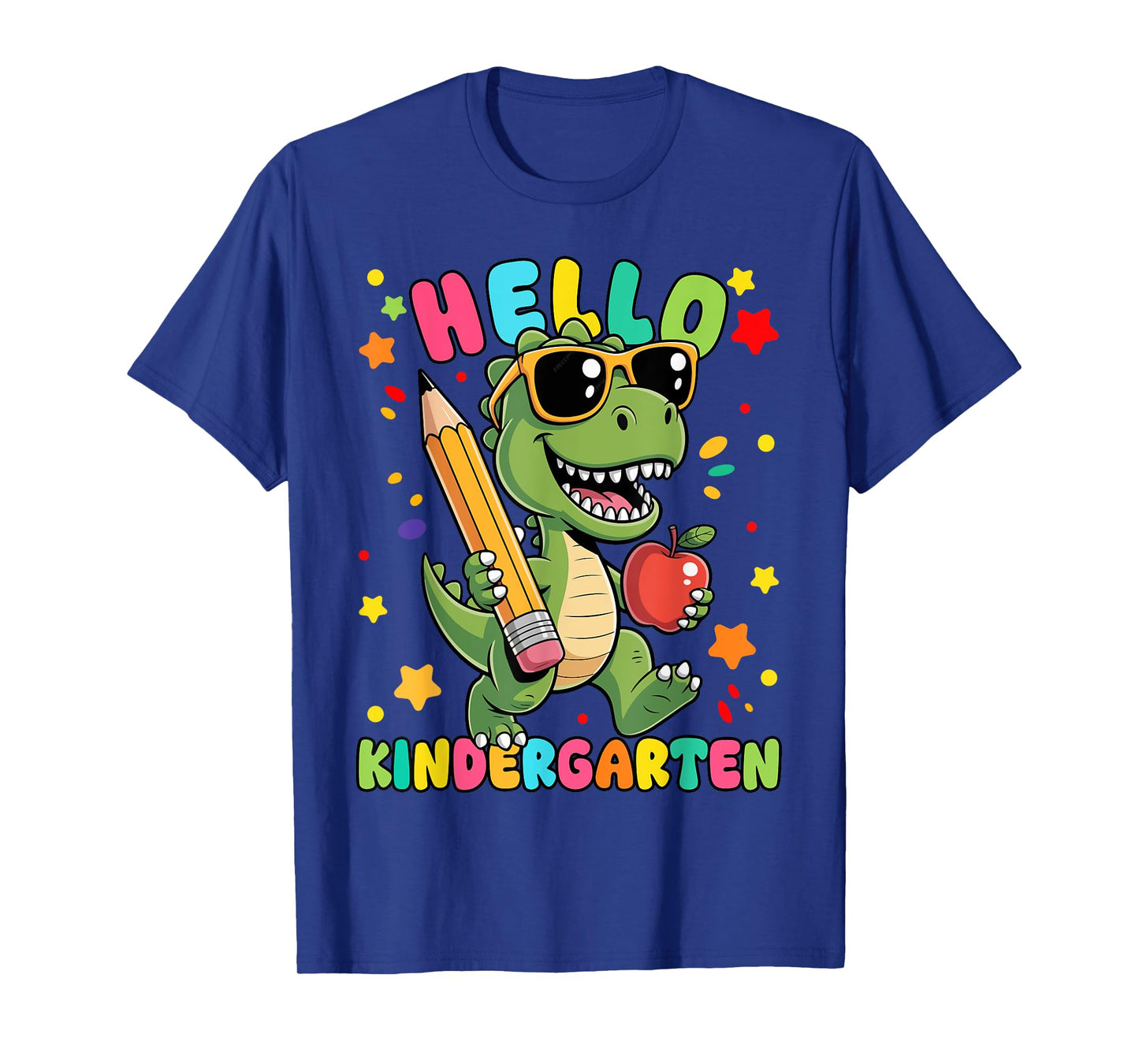 Hello Kindergarten Dinosaur First Day Back to School Teacher T-Shirt