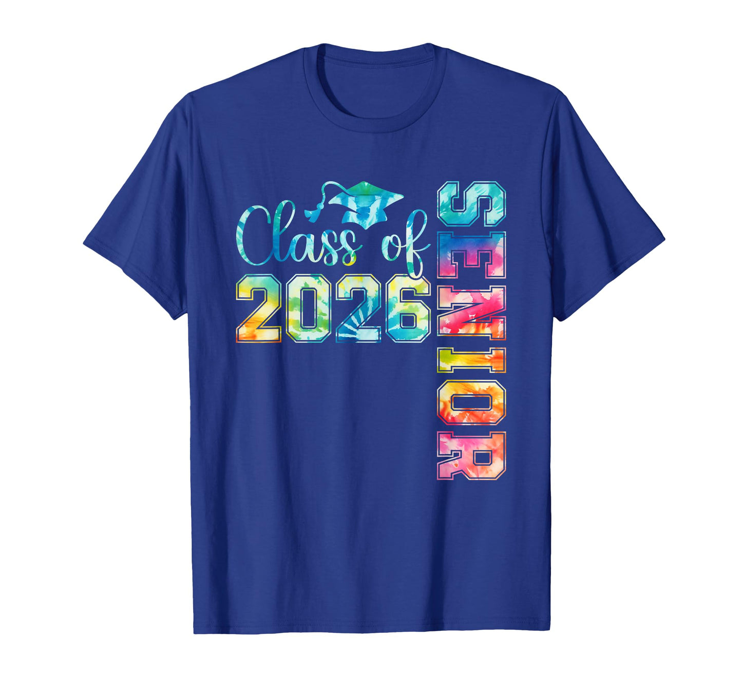 Senior 2026 Class of 26 Tie Dye Funny Graduation 2026 Gifts T-Shirt