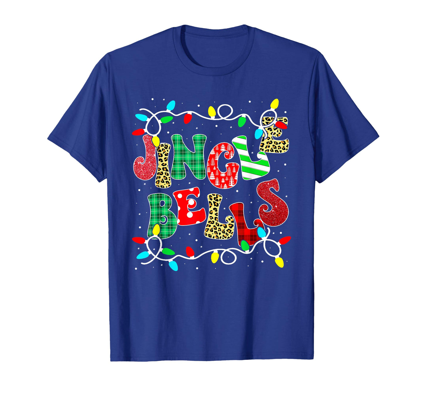 Christmas Red Plaid Jingle Bells Christmas Family Pajama T-Shirt