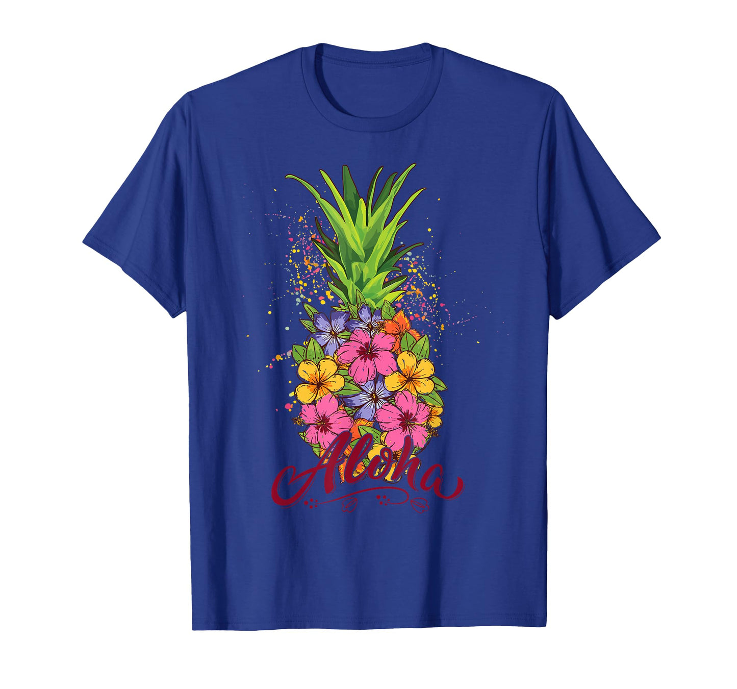 Hawaiian-Shirt Aloha Hawaii Kids Girl Women Pineapple Floral T-Shirt
