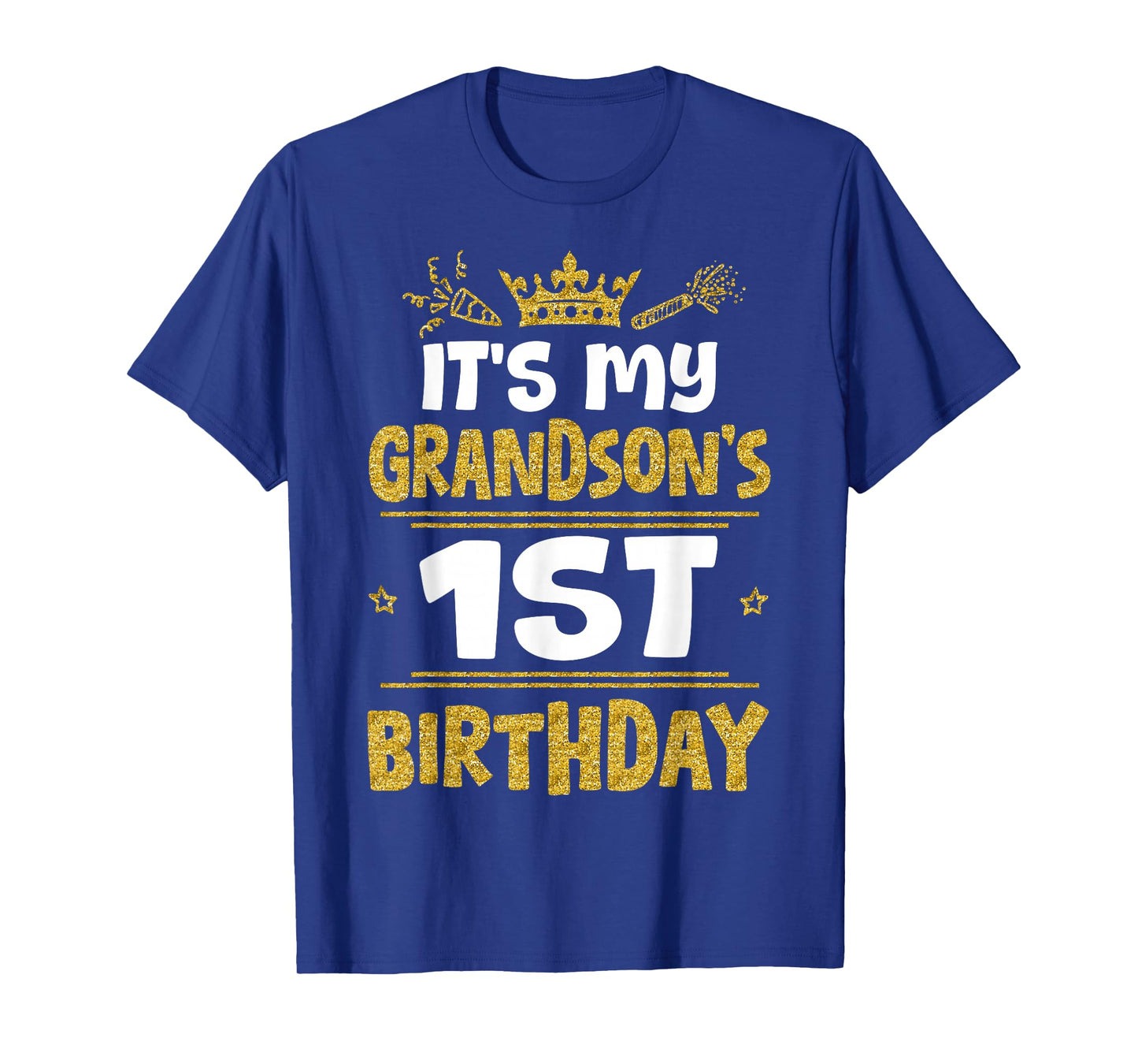 Happy It's My Grandson's 1st Birthday 2024 1 Year Old T-Shirt