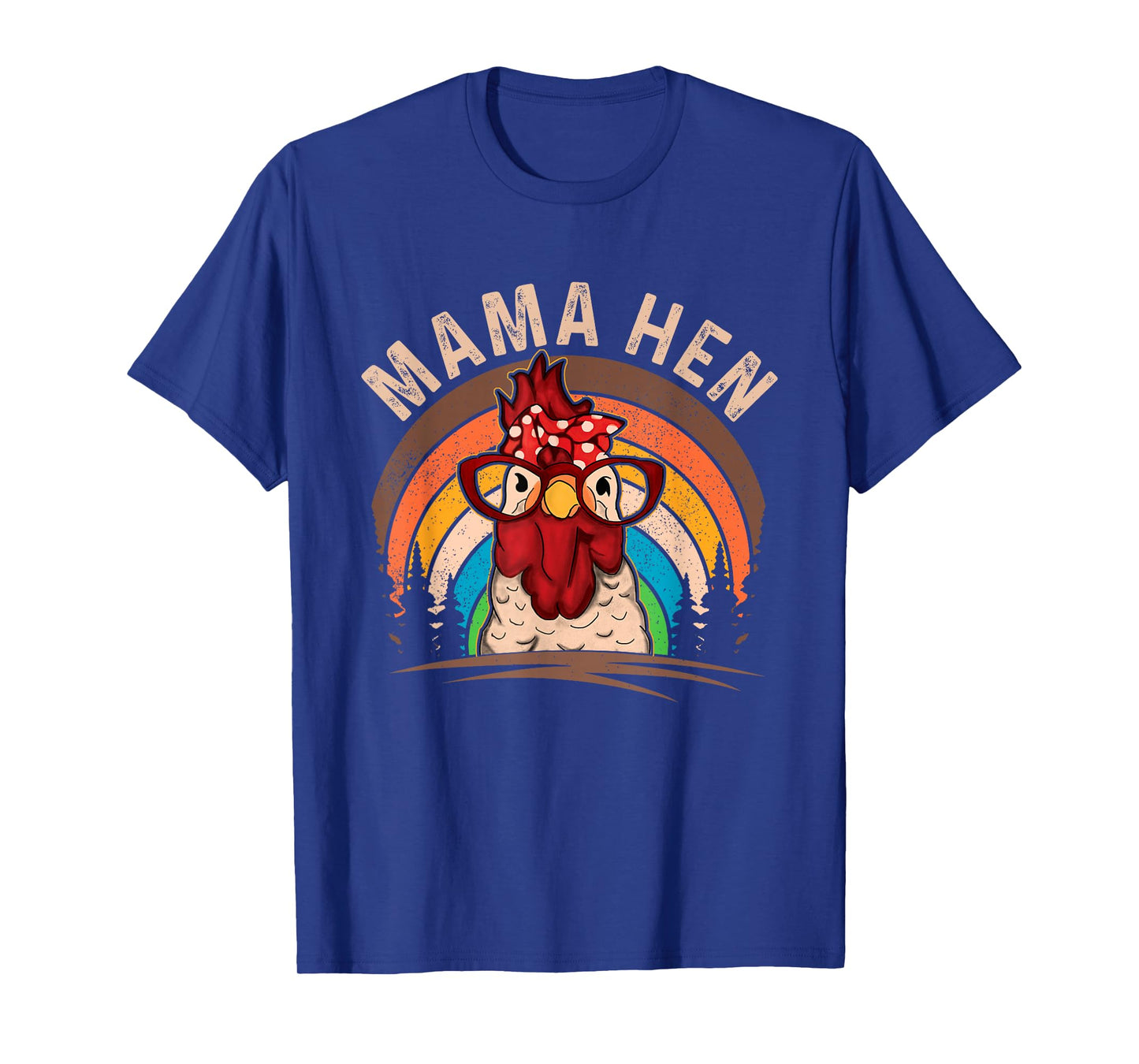 Mama Hen Vintage Retro Chicken Mom Chicken Lady Mother's Day T-Shirt