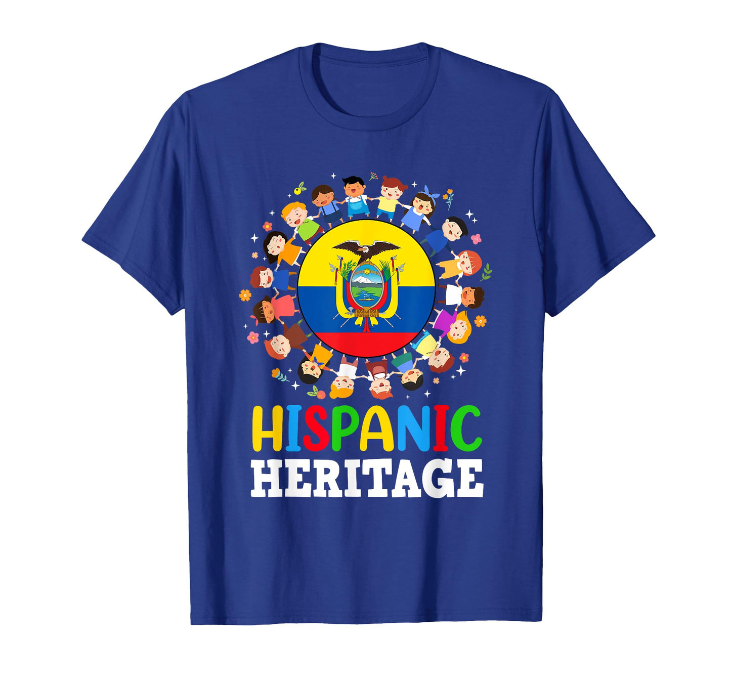 Hispanic Heritage Month Ecuadorian Flag Ecuador Boys Girls T-Shirt