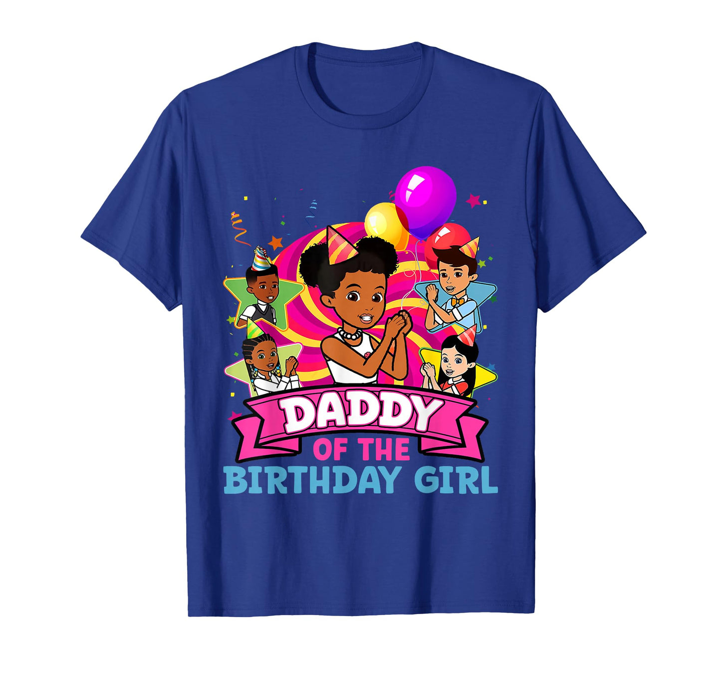 Daddy the Birthday Girl Party Pink Doll Family Decorations T-Shirt