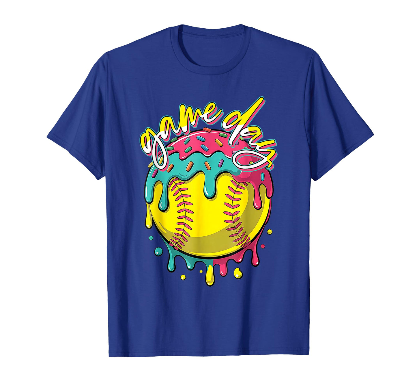 Game Day Baseball Ice Cream Baseball Life Softball Life T-Shirt
