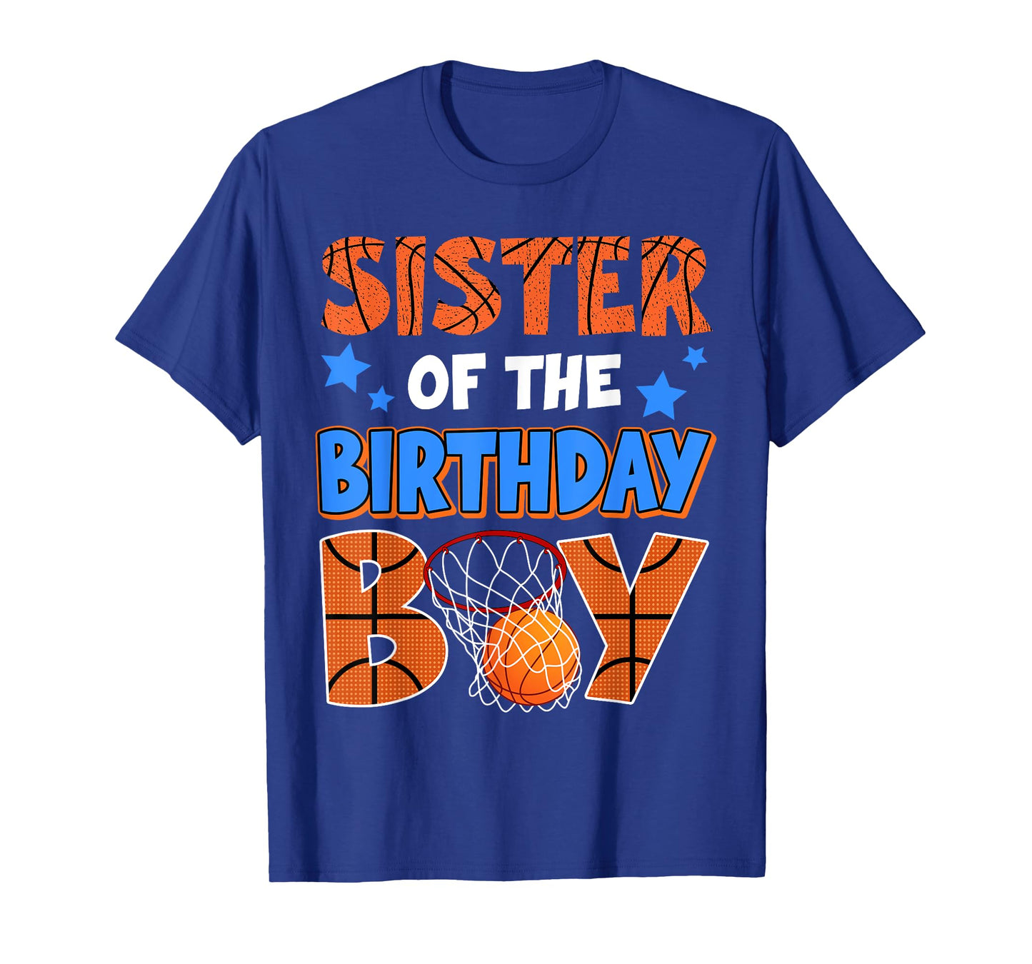 Basketball Sister Of The Birthday Boy Family Matching T-Shirt