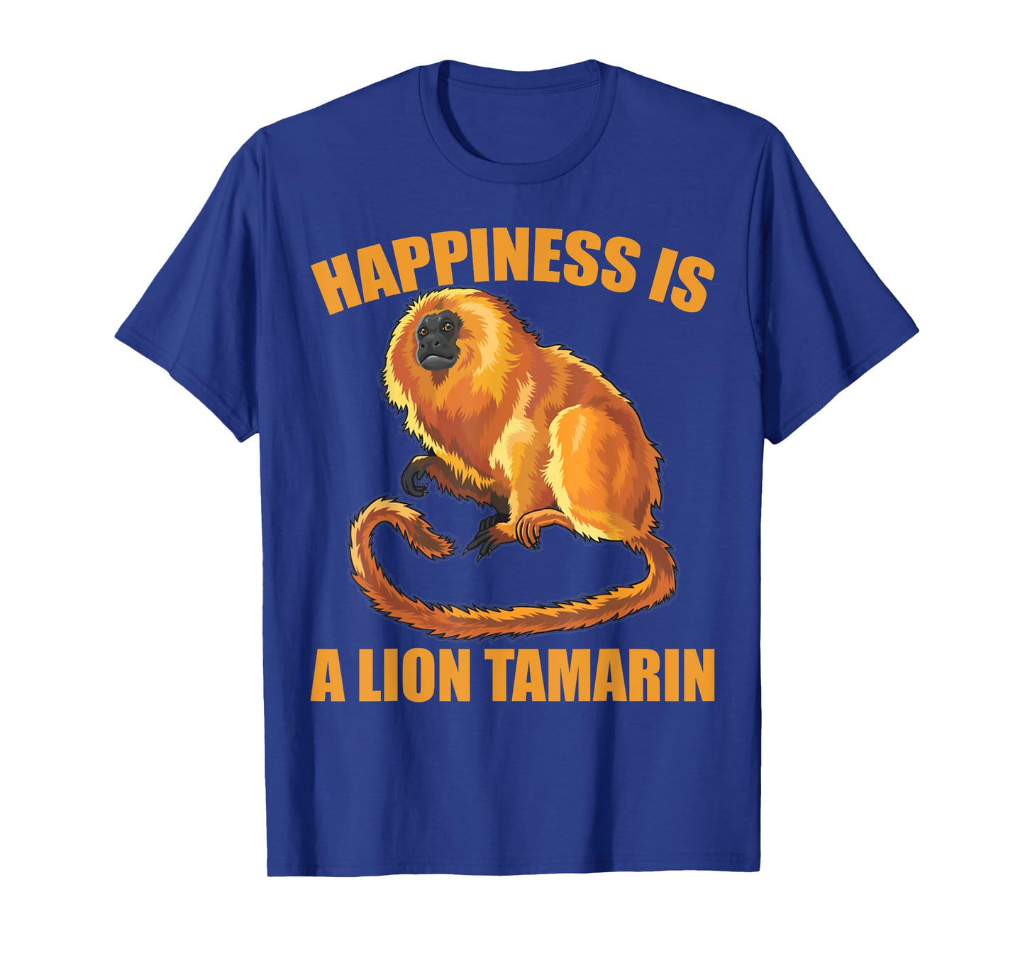 Happiness is A Golden Lion Tamarin Monkeys Zoo Keeper T-Shirt