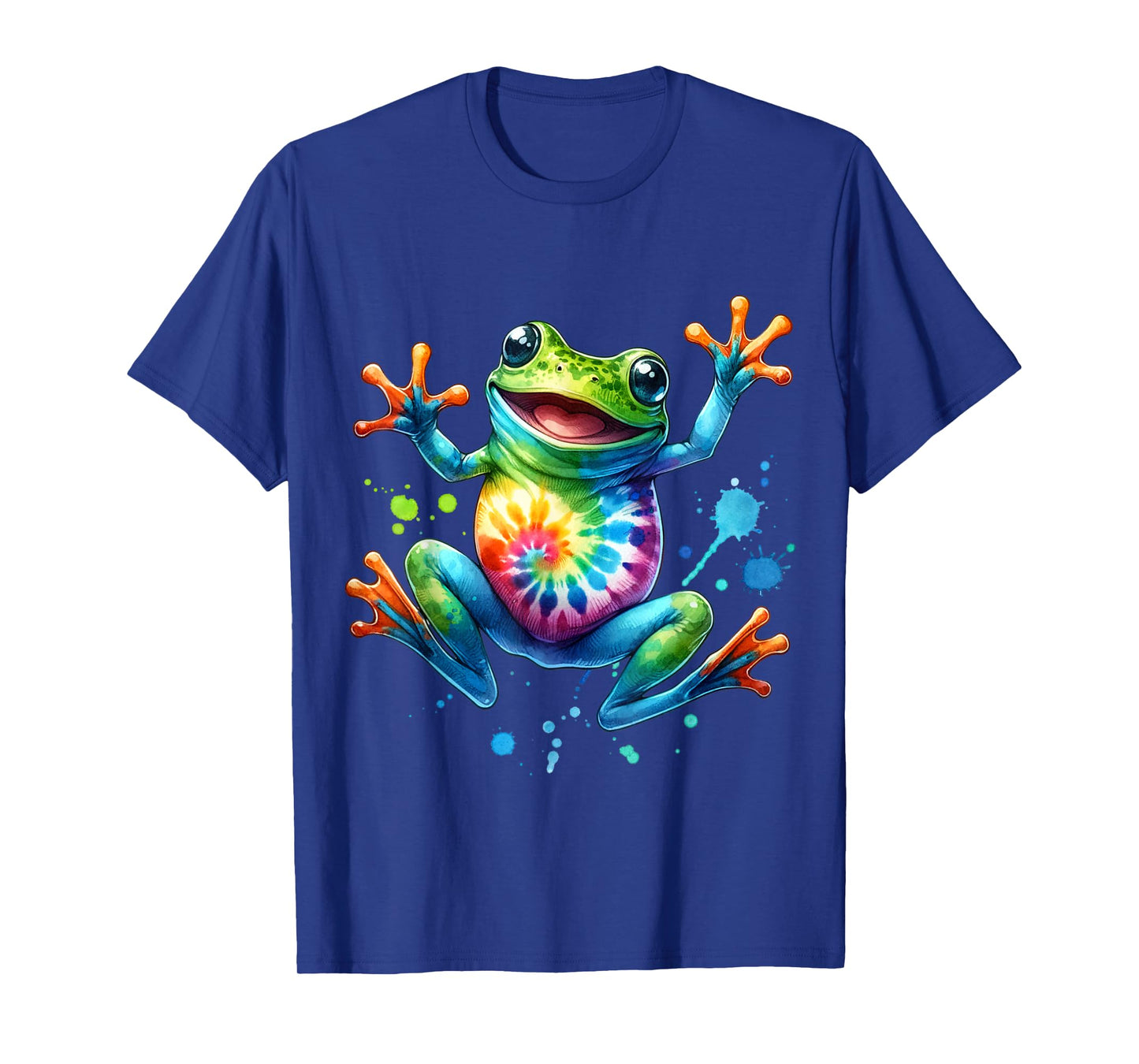 Cool Peace Frog Tie Dye T-Shirt For Boys And Girls T-Shirt