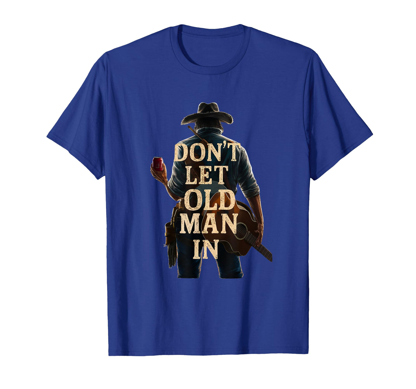 Don't Let Old Man In Country Western Guitar T-Shirt