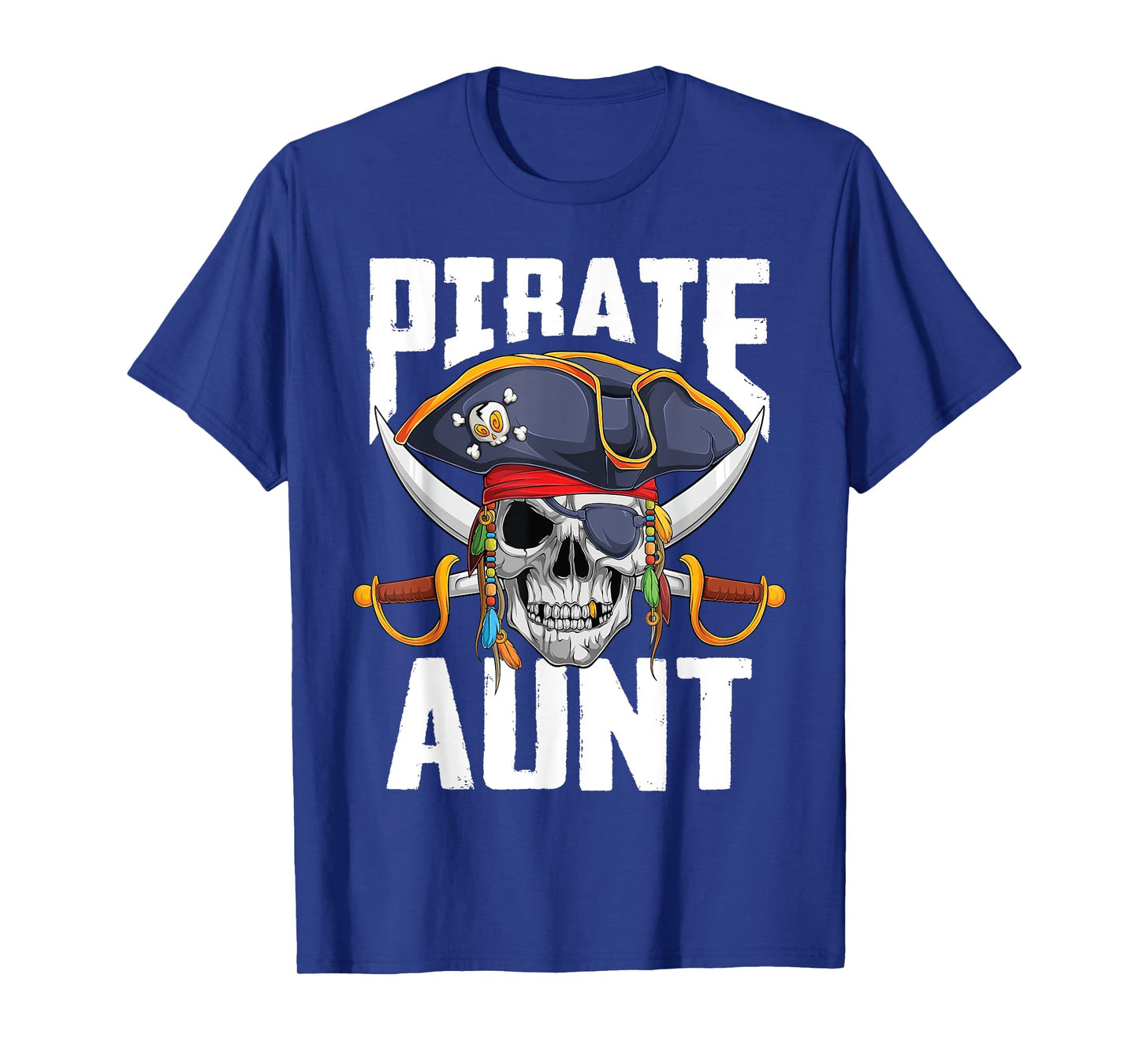 Family Skull Pirate Aunt Jolly Roger Crossbones Flag T-Shirt