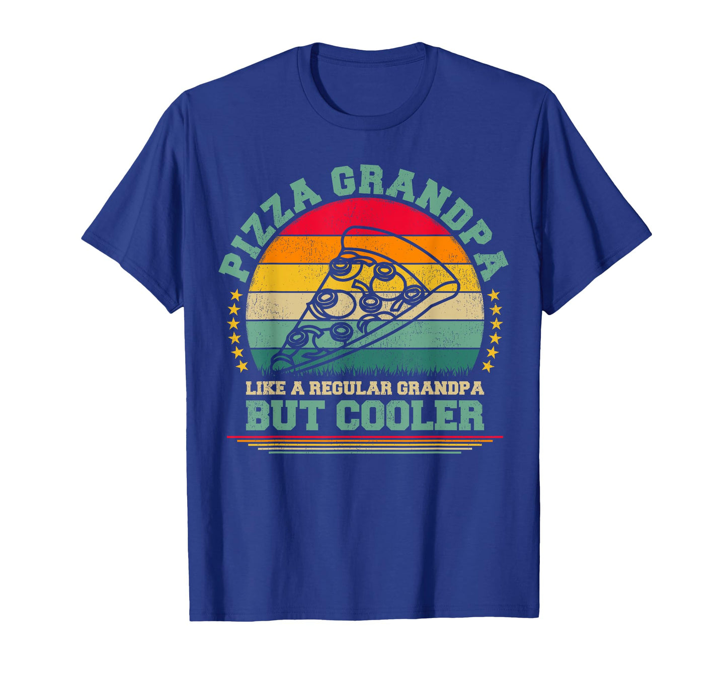 Pizza Lover Funny Vintage Pizza Grandpa Father's Day T-Shirt