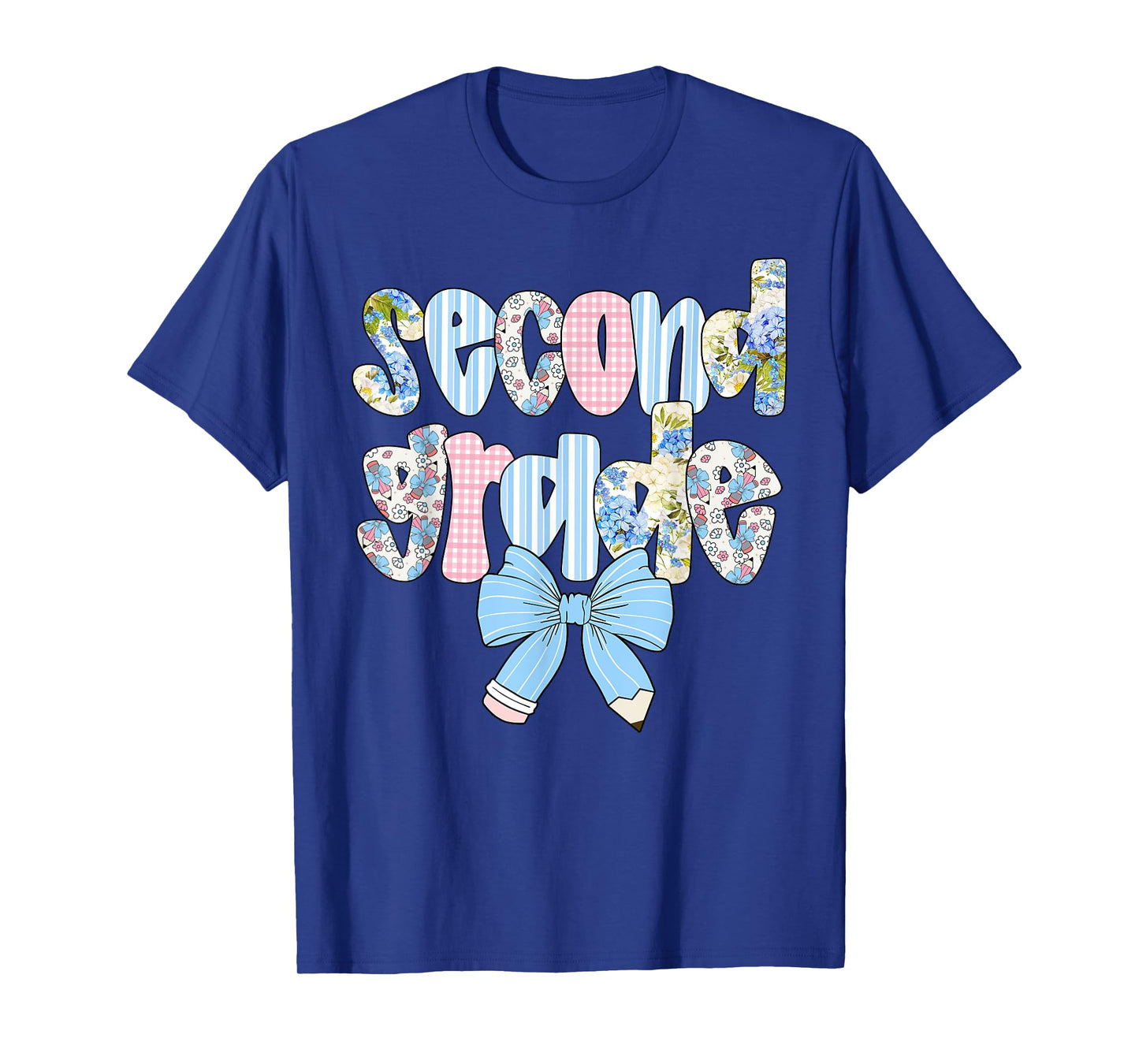 Second Grade Coquette Bow Pencil First Day Back To School T-Shirt