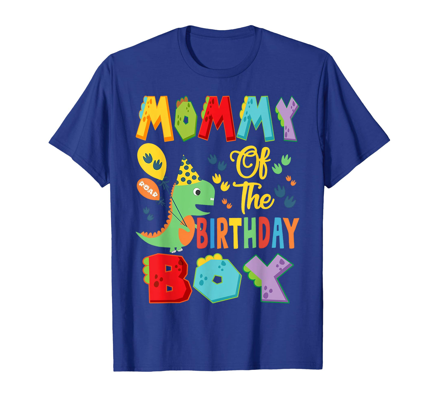 Mommy Of The Birthday Boy T-Rex Dinosaur 1St Birthday T-Shirt