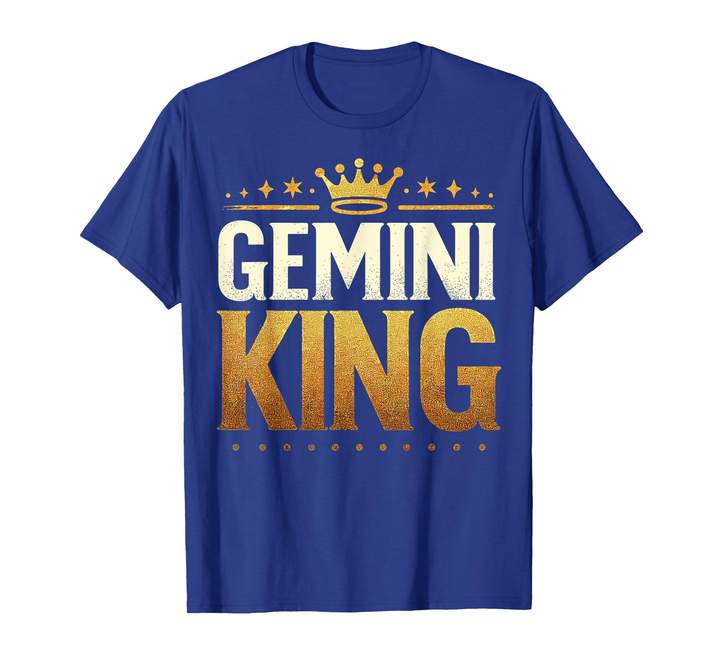 Gemini Birthday King Graphic Novelty May, June Born Men's T-Shirt