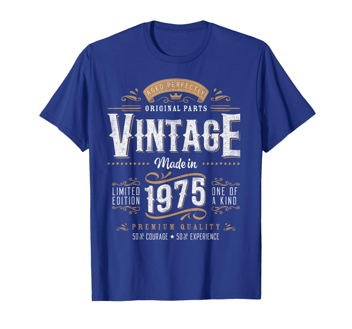 Vintage 1975 50th Birthday Gifts Women Men 50 Year Old T-Shirt