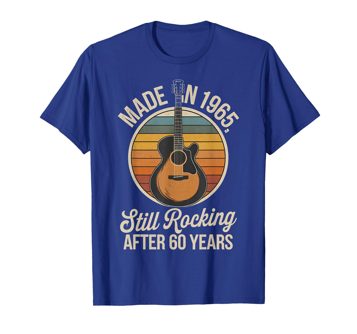 Made in 1965 Still Rocking 60th Birthday Guitar T-Shirt