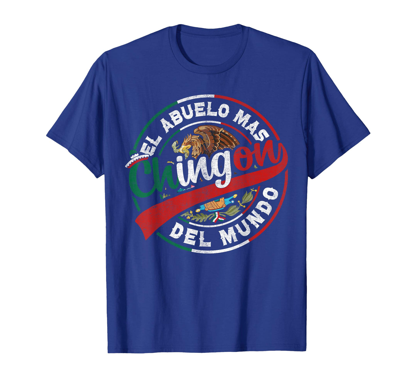 El Abuelo Mas Chingon Mexican Grandpa Dia Del Padre T-Shirt