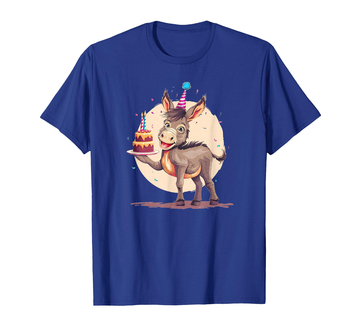 B-Day Donkey with Cake for Donkeys and Birthday Parties T-Shirt