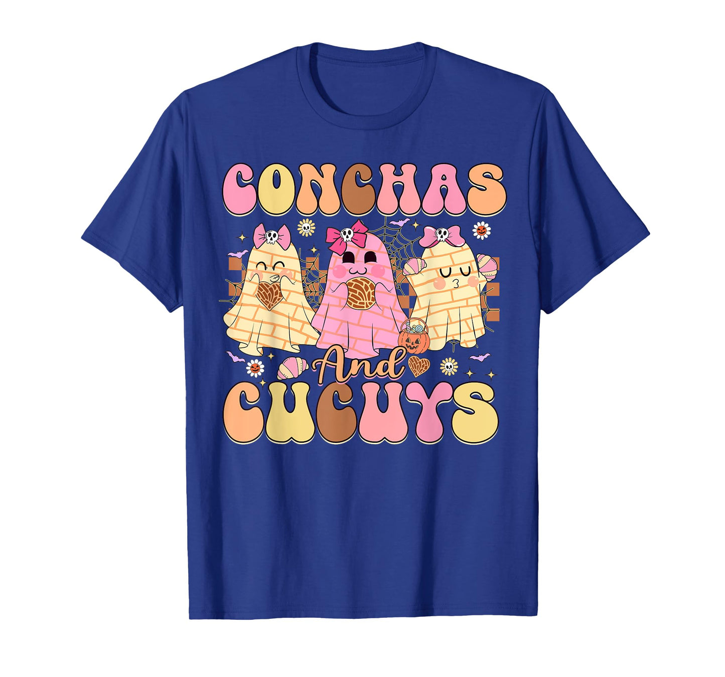 Conchas and Cucuys Mexican Coquette Ghost Halloween T-Shirt