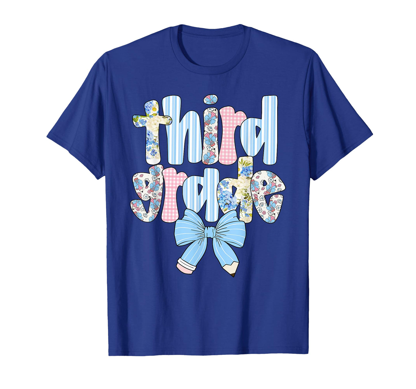 Third Grade Coquette Bow Pencil First Day Back To School T-Shirt