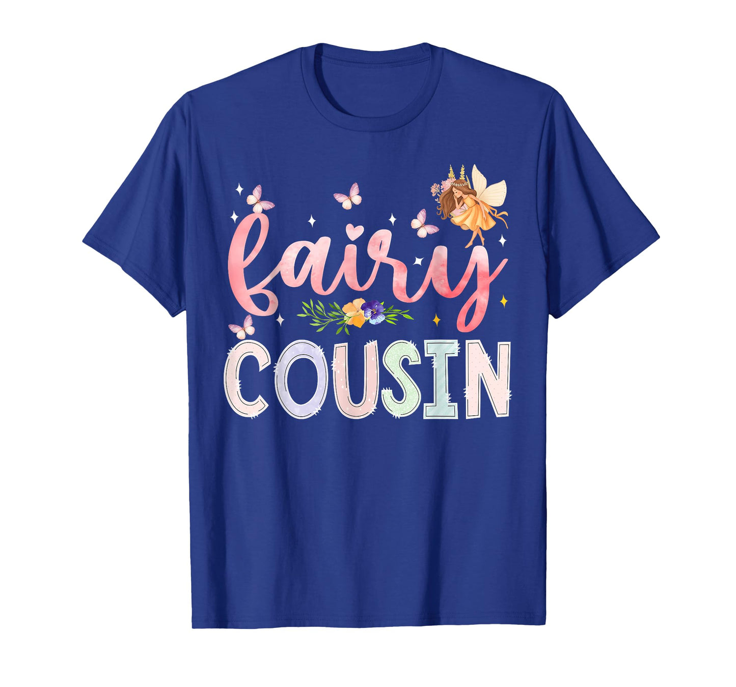 Fairy Cousin Magical Floral Birthday Girl Fairytale Family T-Shirt