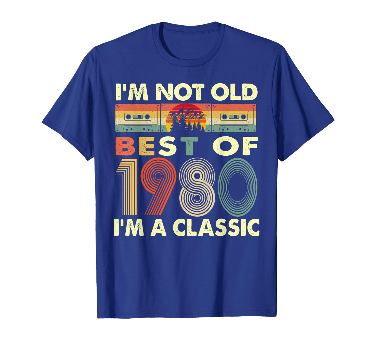 I'm Not Old I'm A Classic Vintage 1980 42nd Birthday Gifts T-Shirt
