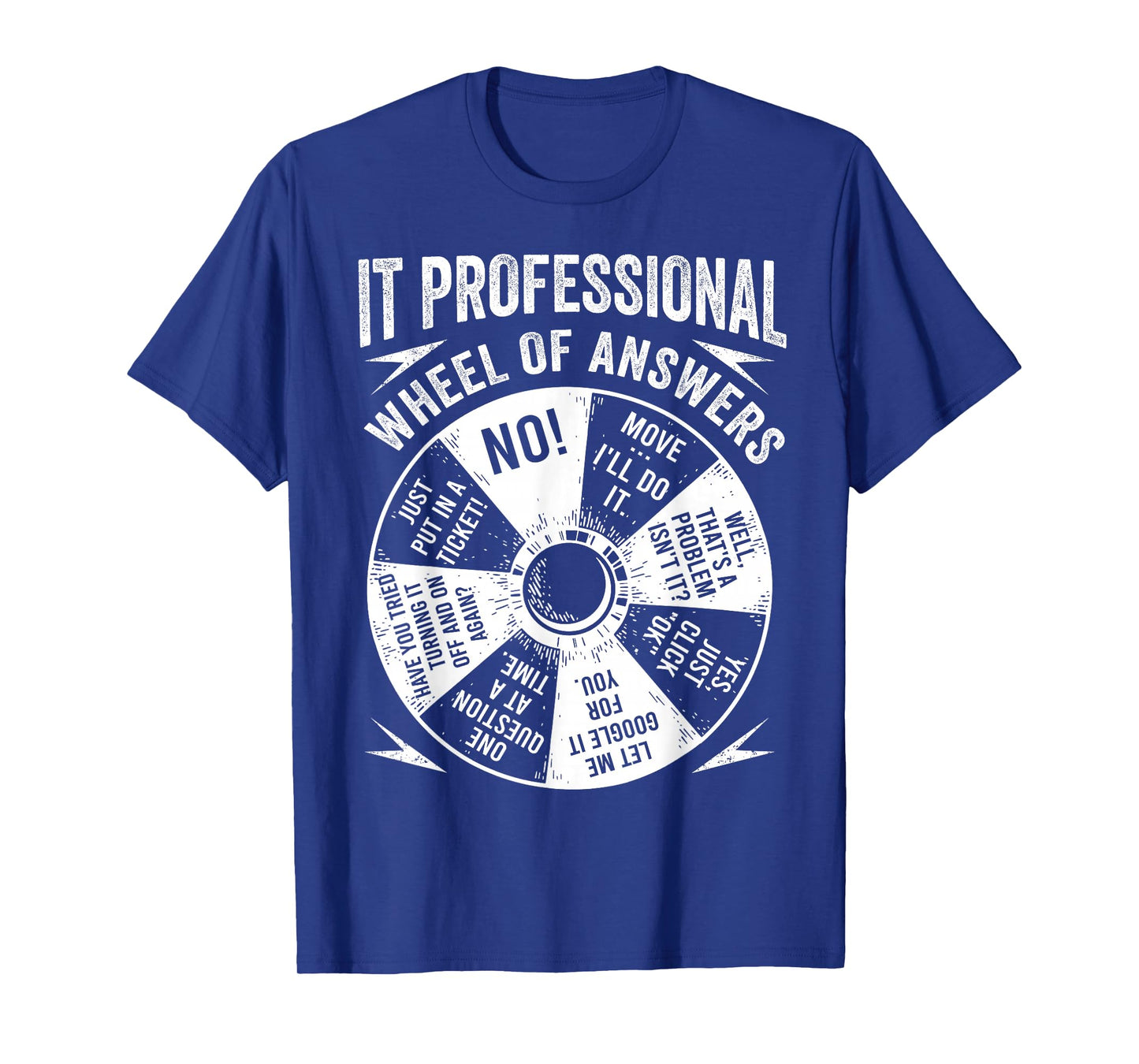 IT Professional Geek Wheel Of Answers Information Technology T-Shirt