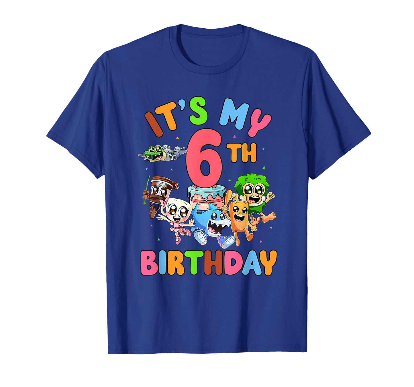It's My 6th Birthday Italian Brainrot Meme Kids Boys Girls T-Shirt