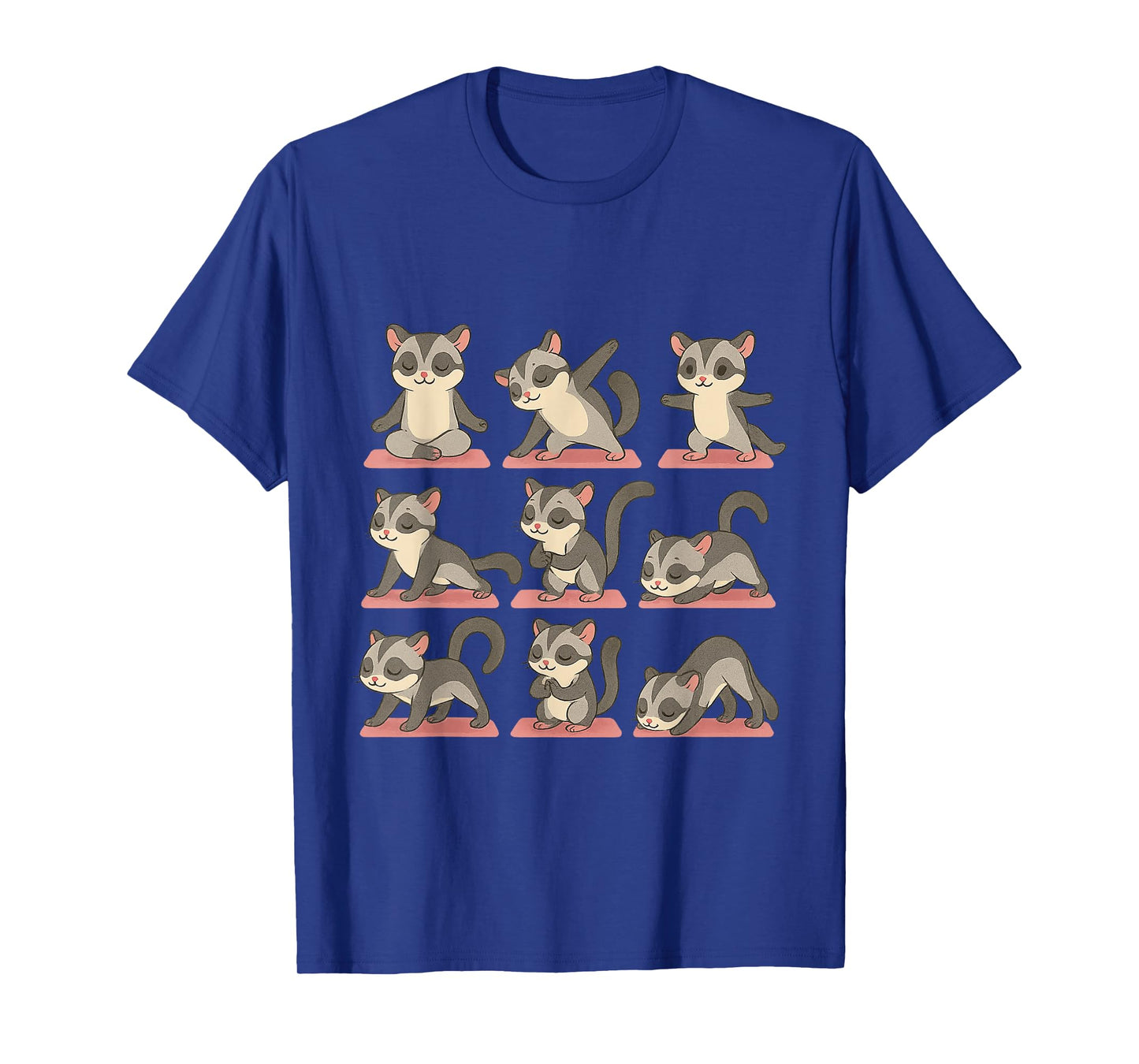 Sugar Glider Doing Yoga Vegan Kawaii Zen T-Shirt