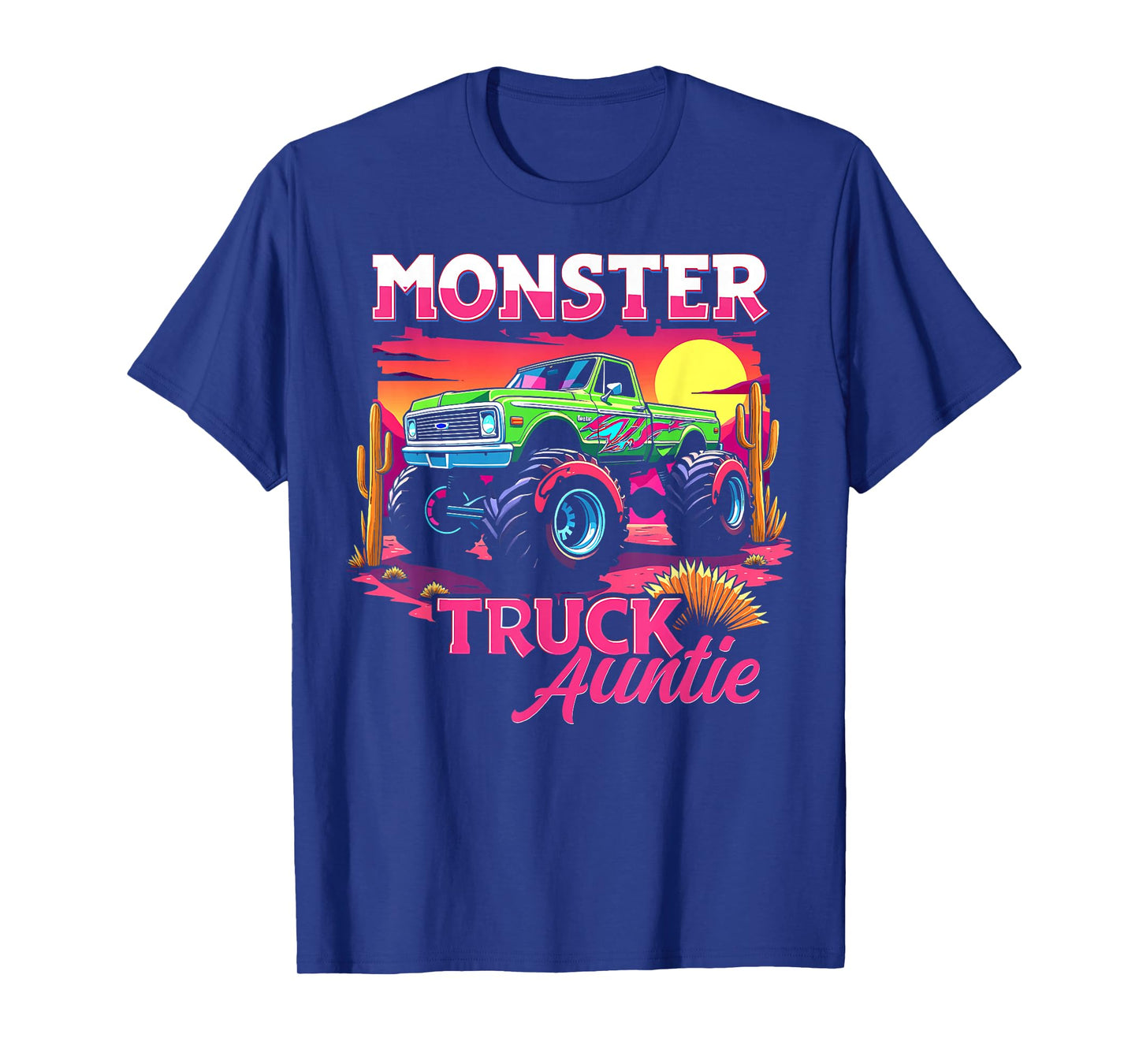 Monster Truck Auntie Matching Family Monster Truck Aunt T-Shirt